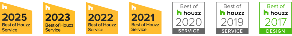 Hart & Sapp Houzz Service Award Badges 2020 - 2025