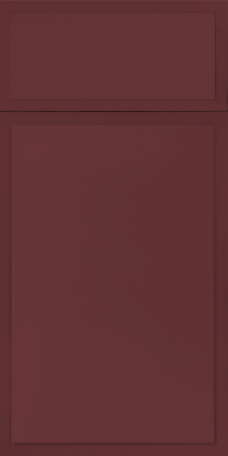 Quick Ship Inverted Thin Frame Highland cabinet door by Hart & Sapp in Rumors finish