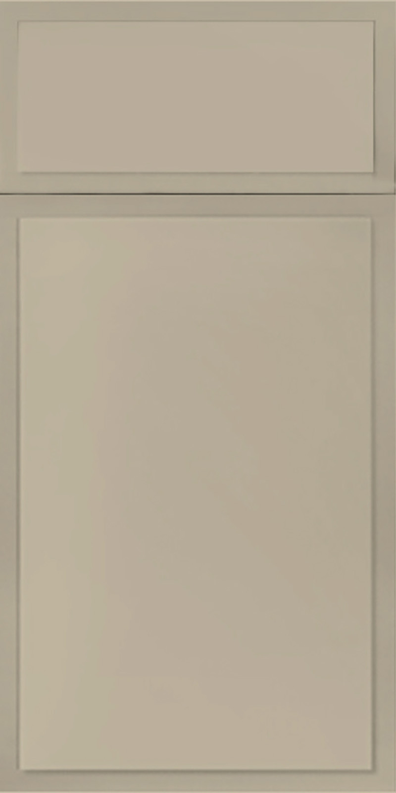 Quick Ship Inverted Thin Frame Highland cabinet door by Hart & Sapp in Sahara finish