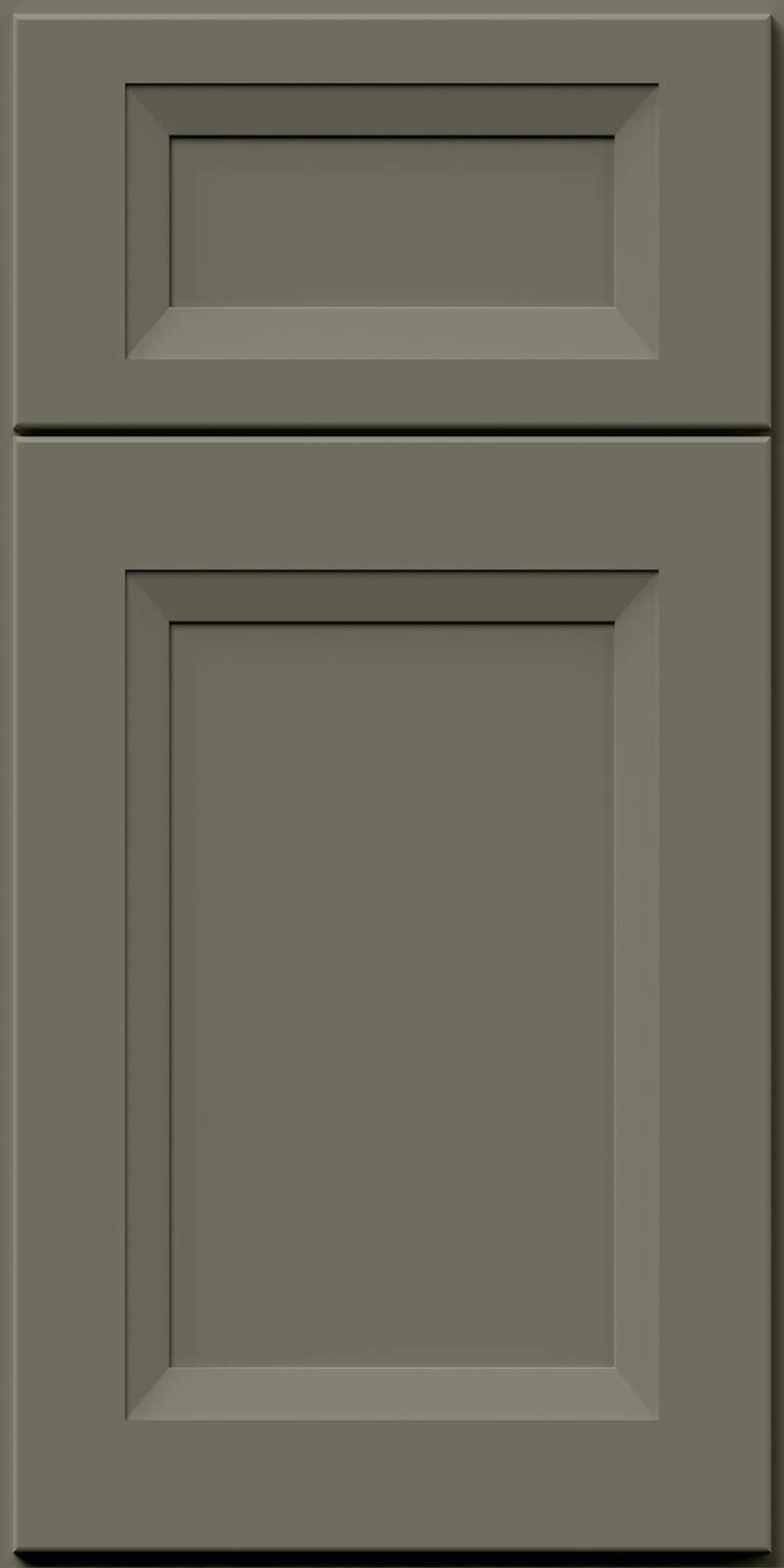 Quick Ship Bevel Onyx cabinet door by Hart & Sapp in Denim Blue finish