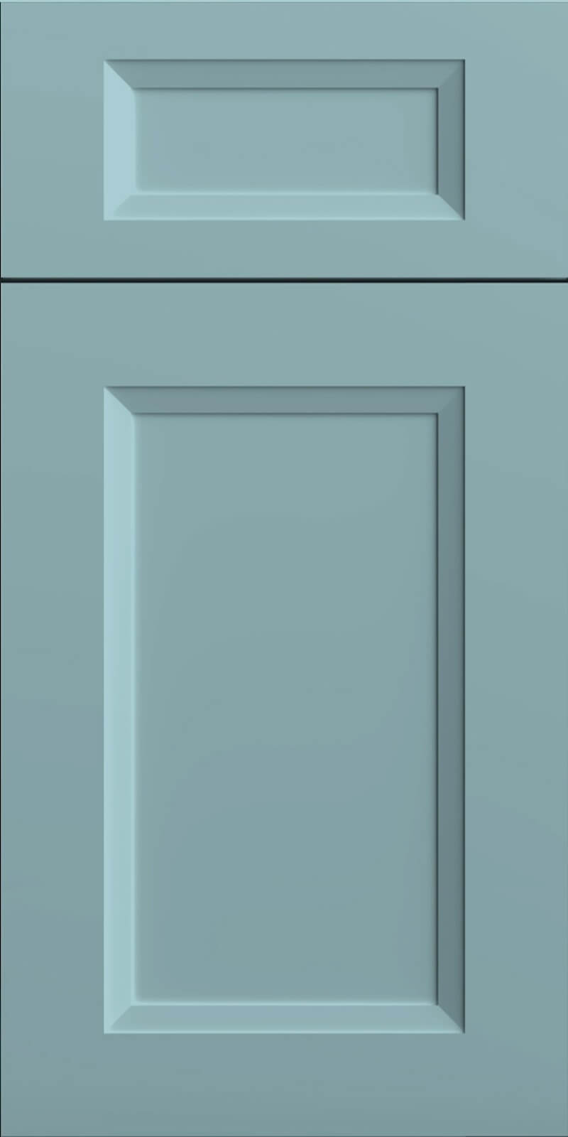 Quick Ship Bevel Sydney cabinet door by Hart & Sapp in Mountain Stream finish