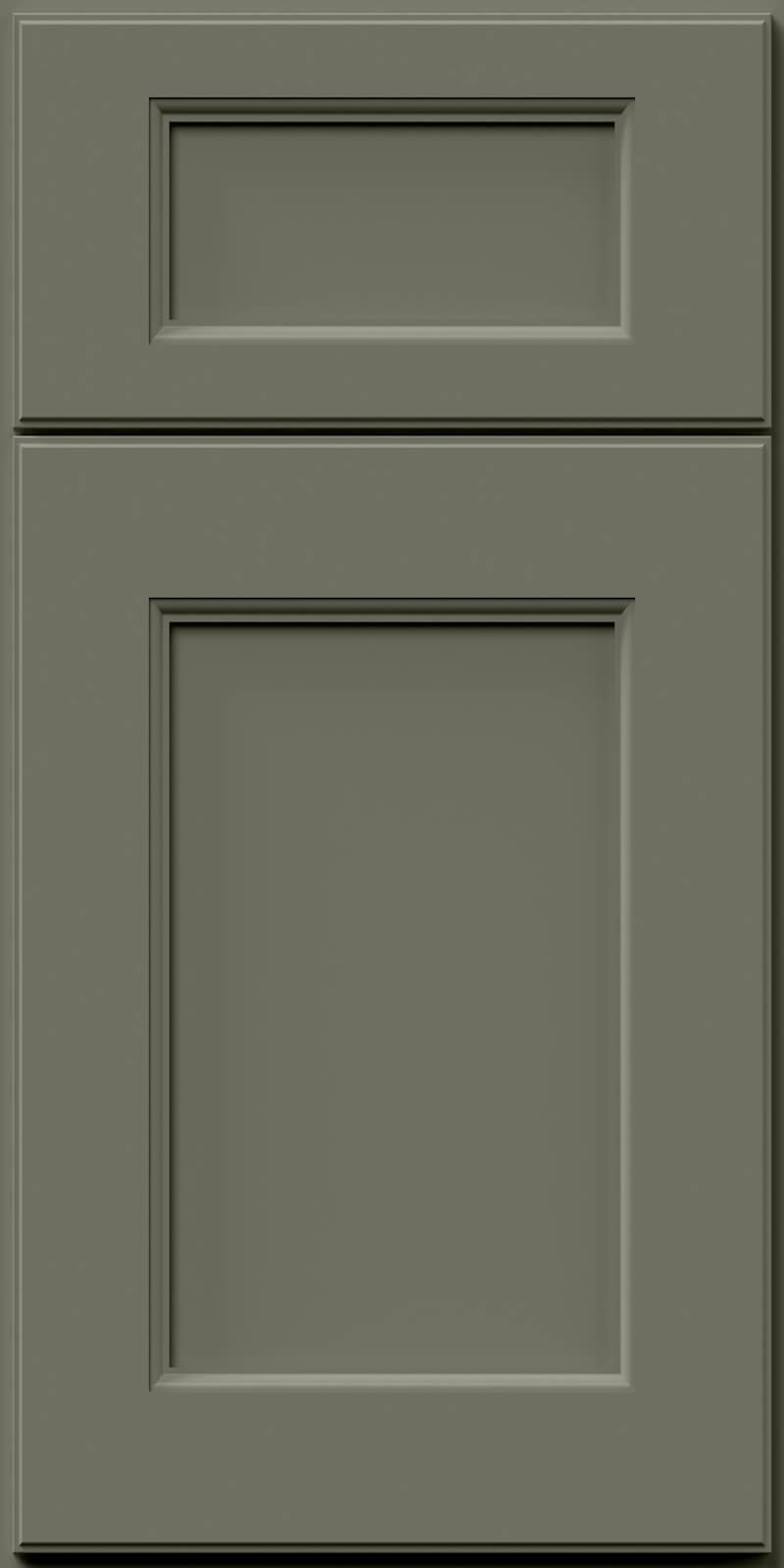 Quick Ship Deco Fusion cabinet door by Hart & Sapp in Forest Green finish