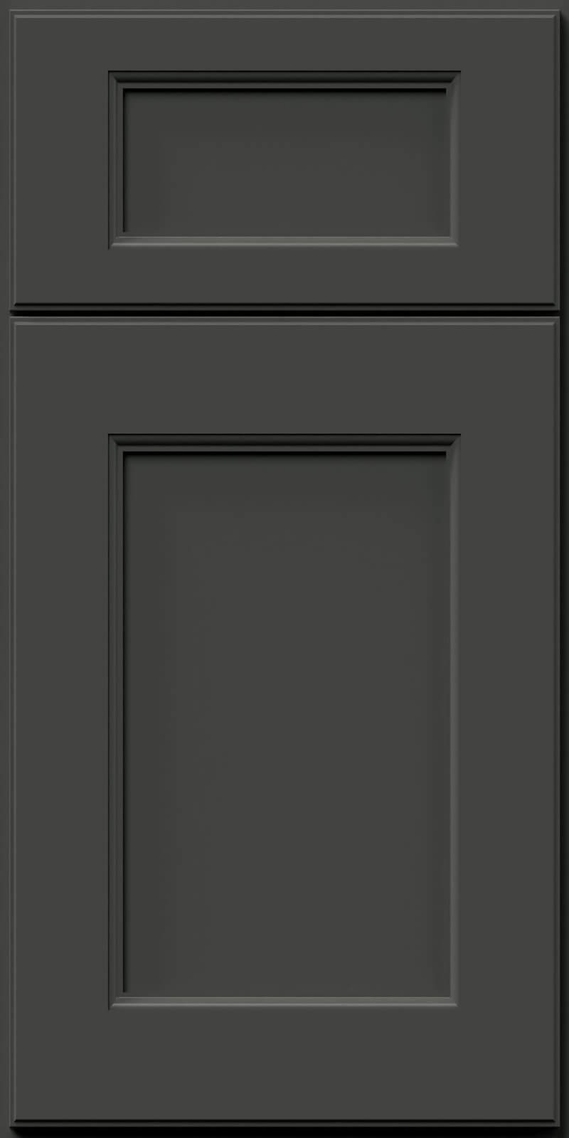 Quick Ship Deco Fusion cabinet door by Hart & Sapp in Graphite Black finish