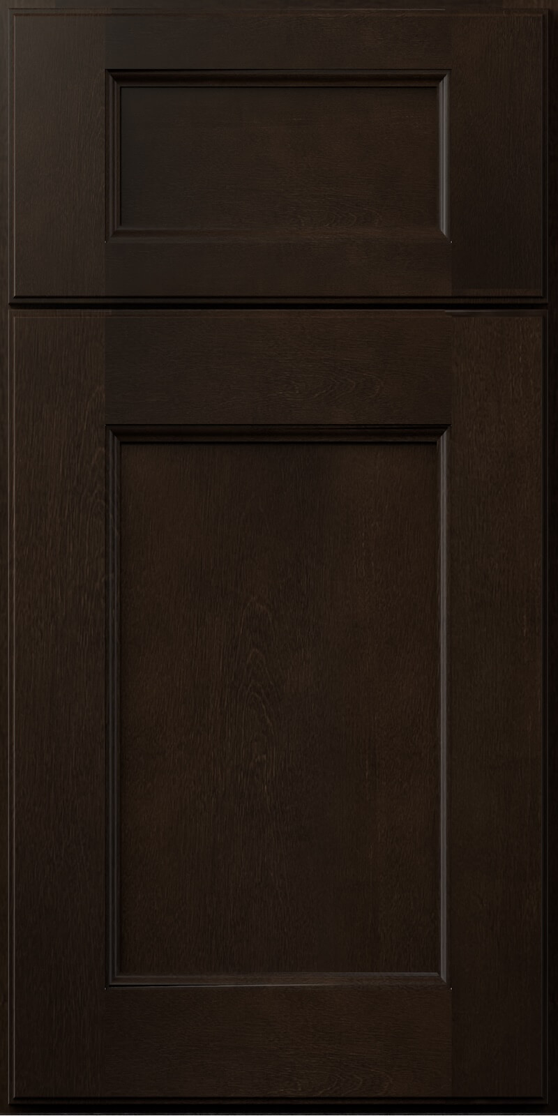 Quick Ship Deco Fusion cabinet door by Hart & Sapp in Kona finish