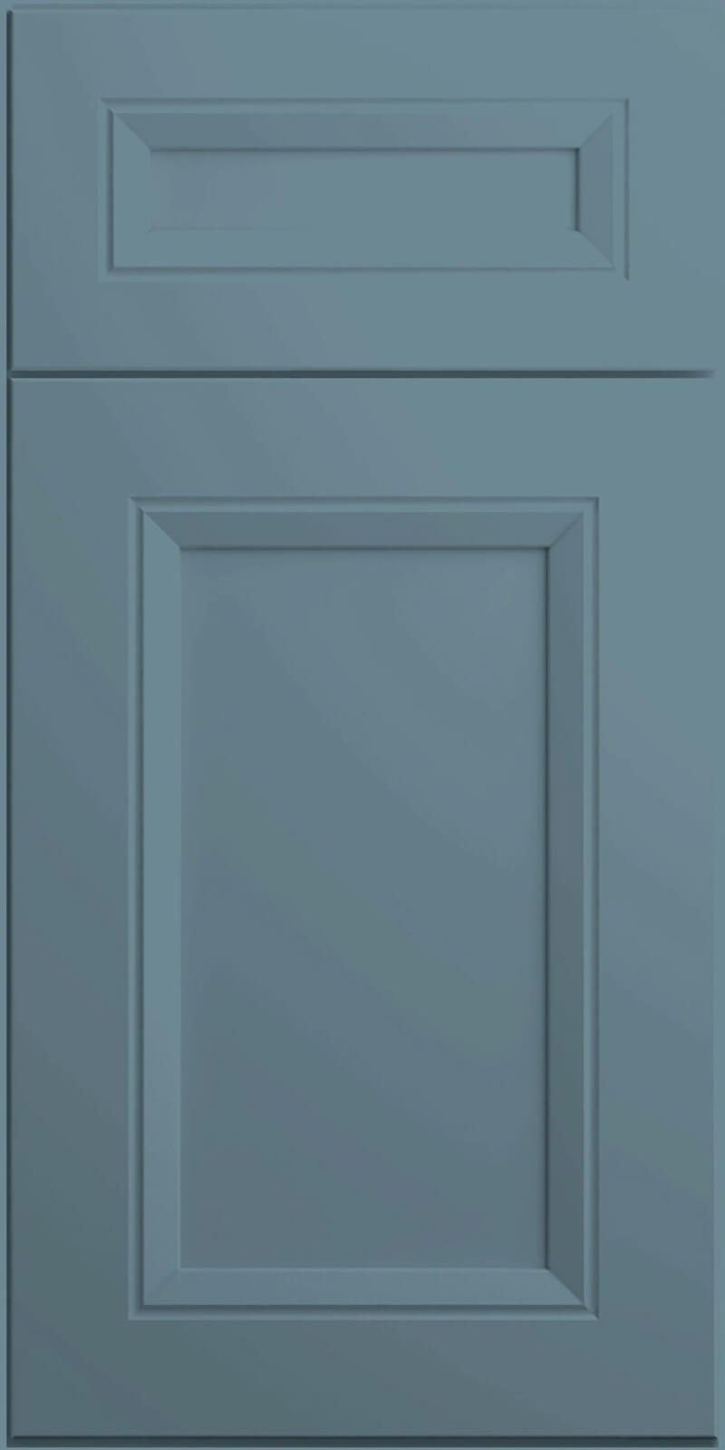 Quick Ship Deco Richmond cabinet door by Hart & Sapp in Adirondack Blue finish
