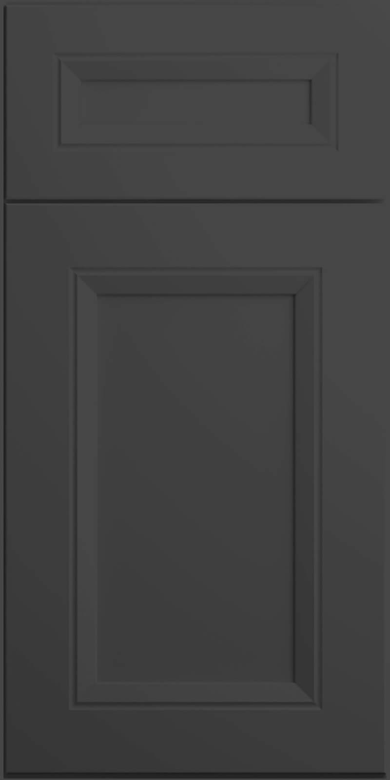 Quick Ship Deco Richmond cabinet door by Hart & Sapp in Cracked Pepper finish