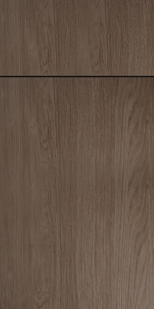 Quick Ship Flat Slab Milan cabinet door by Hart & Sapp in Autumn finish