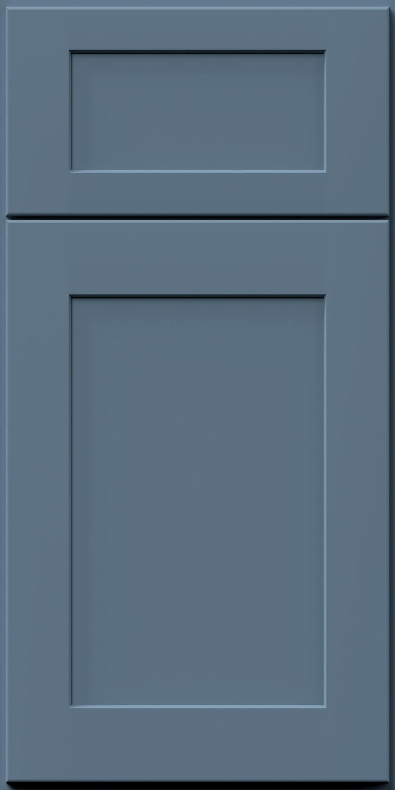 Quick Ship Shaker Square Galaxy cabinet door by Hart & Sapp in Denim Blue finish