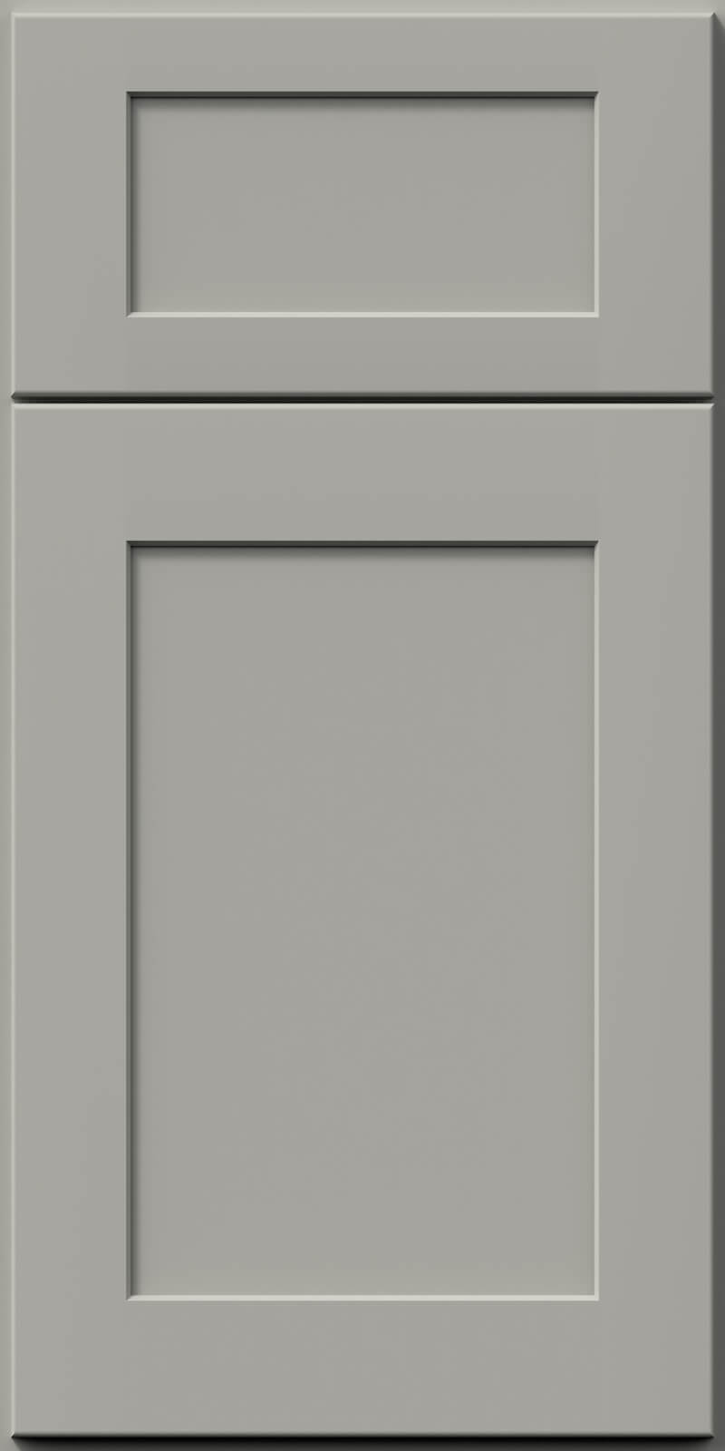 Quick Ship Shaker Square Galaxy cabinet door by Hart & Sapp in Nickel finish