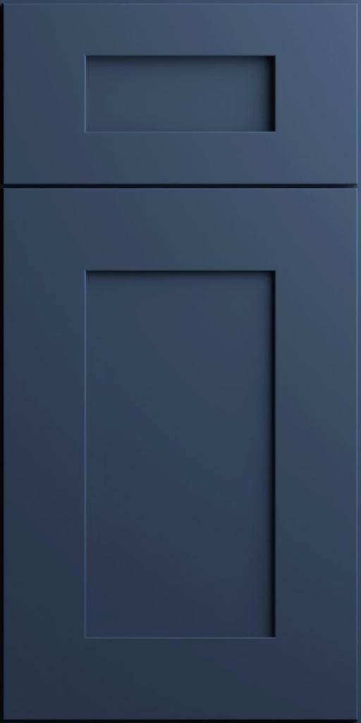 Quick Ship Shaker Square Elegant cabinet door by Hart & Sapp in Ocean finish
