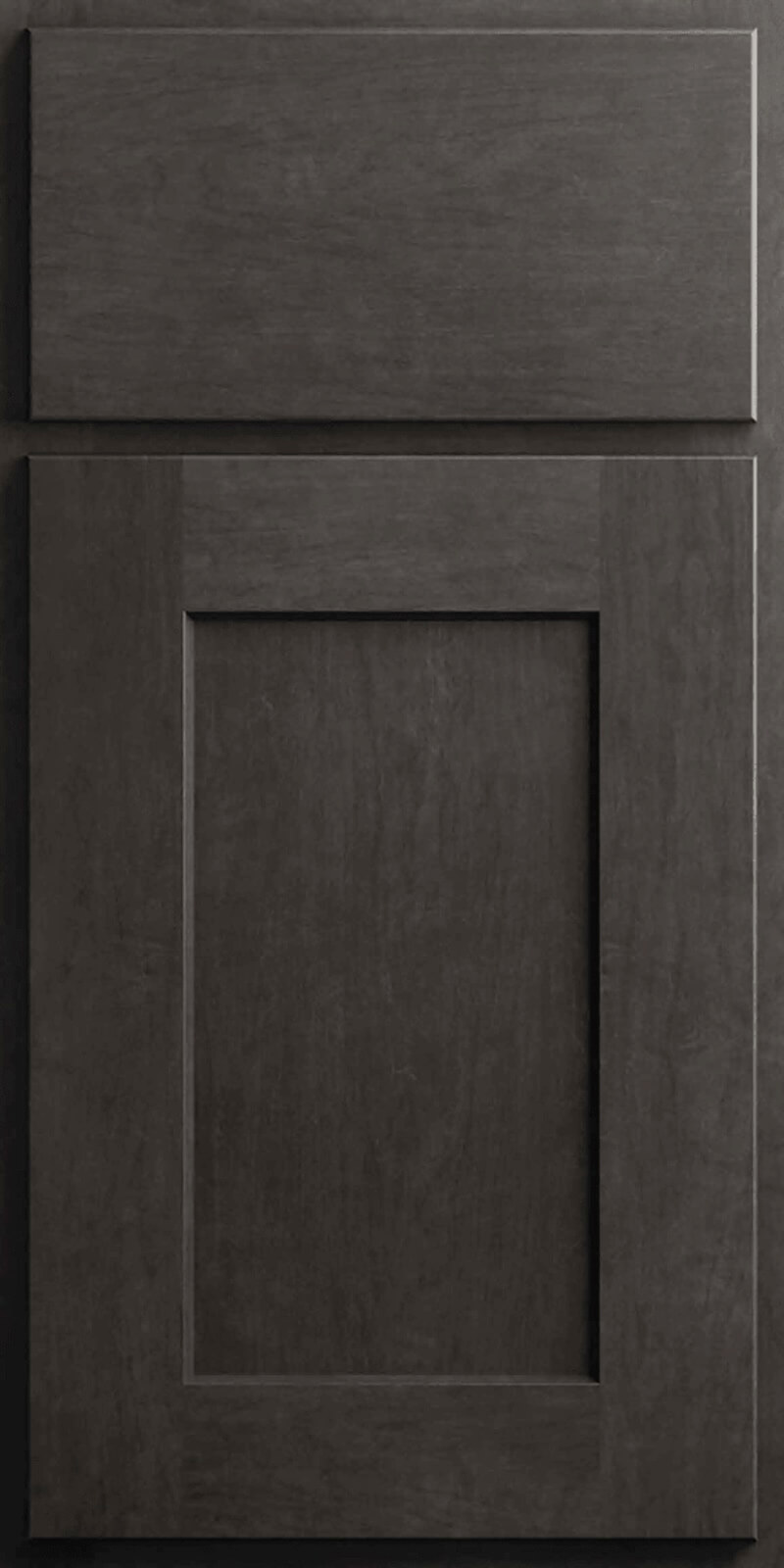 Quick Ship Shaker Square Luxor cabinet door by Hart & Sapp in Smoke finish