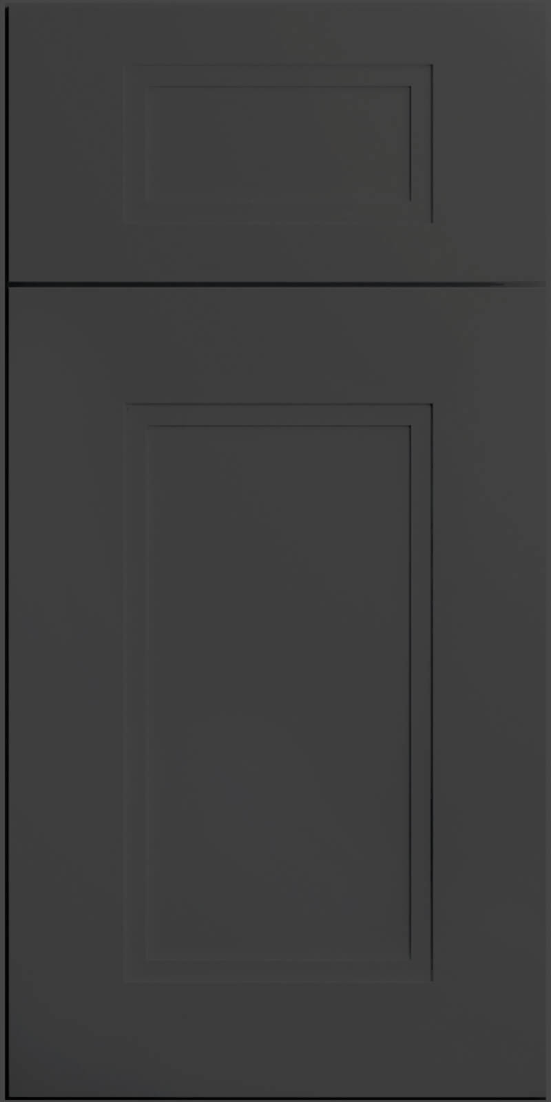 Quick Ship Shaker Step Fashion cabinet door by Hart & Sapp in Cracked Pepper finish