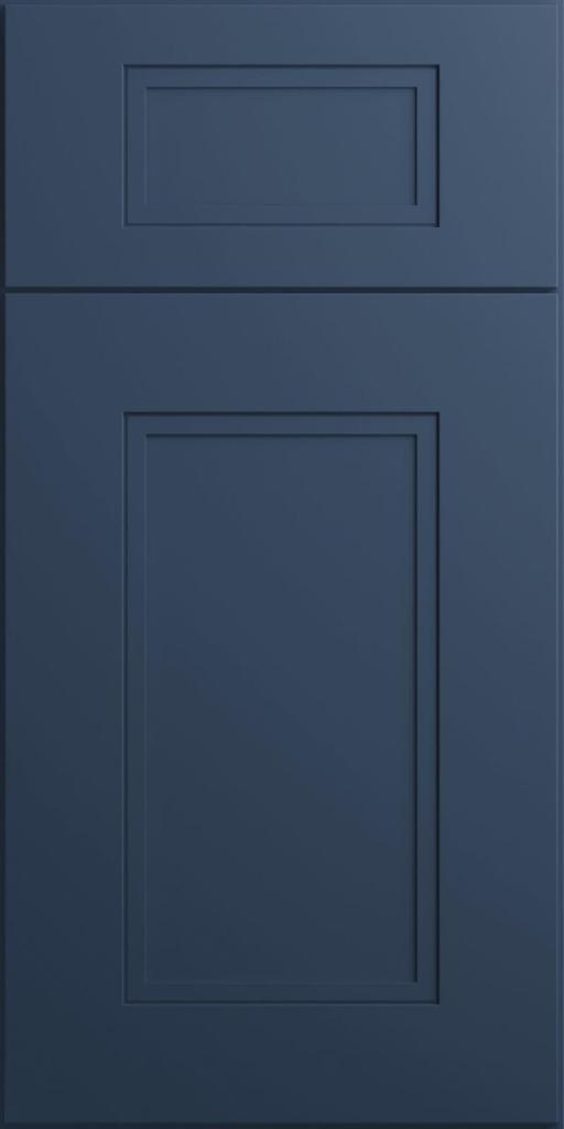 Quick Ship Shaker Step Fashion cabinet door by Hart & Sapp in Ocean finish