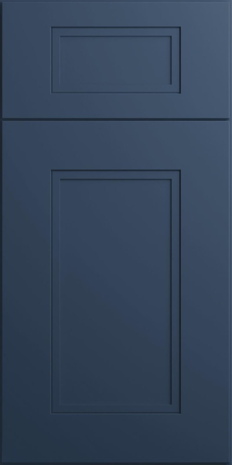Quick Ship Shaker Step Fashion cabinet door by Hart & Sapp in Ocean finish