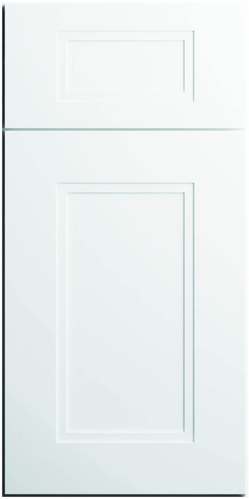 Quick Ship Shaker Step Fashion cabinet door by Hart & Sapp in White finish