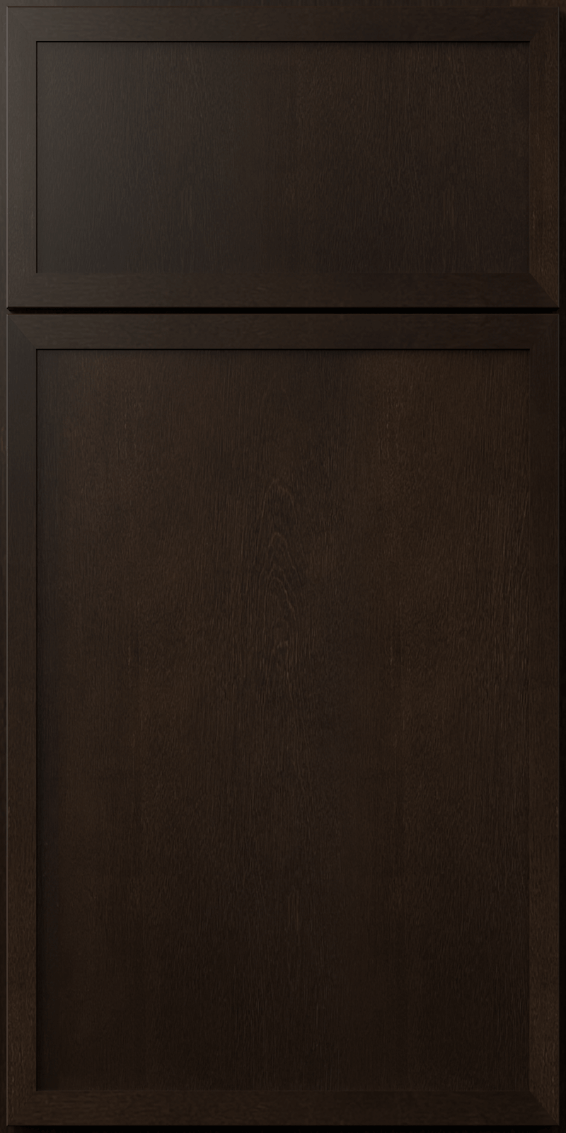 Quick Ship Thin Frame Luna cabinet door by Hart & Sapp in Kona finish