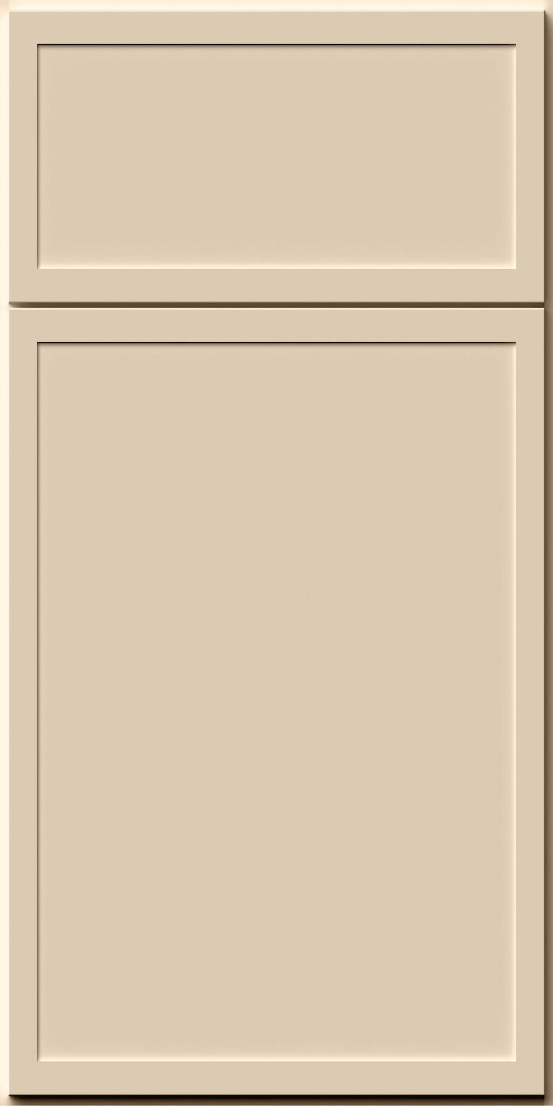 Quick Ship Thin Frame Luna cabinet door by Hart & Sapp in Macadamia Beige finish