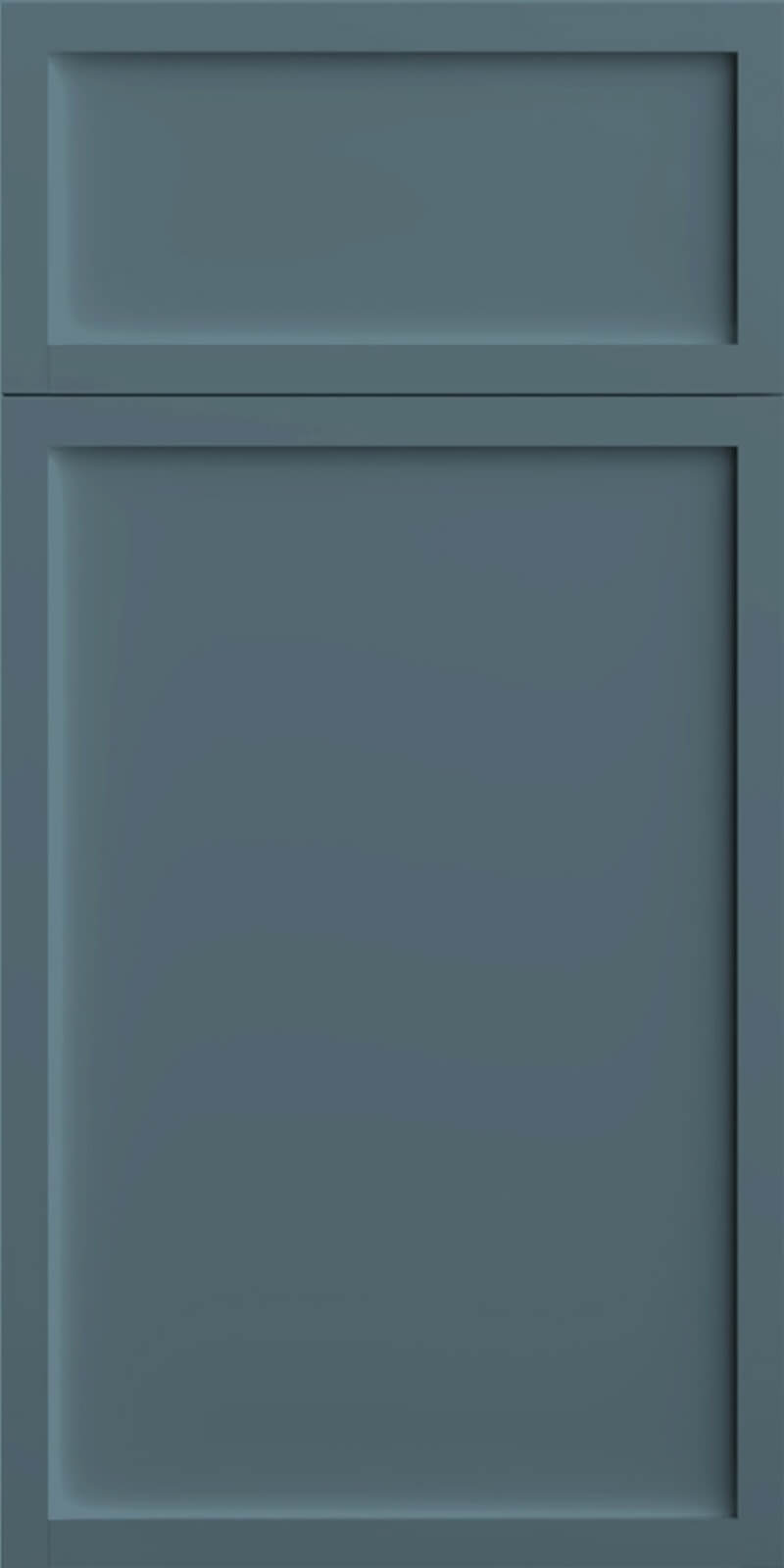 Quick Ship Thin Frame Newport cabinet door by Hart & Sapp in Adirondack Blue finish