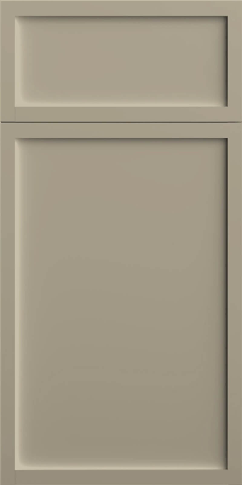 Quick Ship Thin Frame Newport cabinet door by Hart & Sapp in Sahara finish