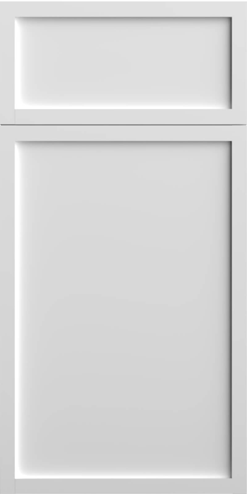 Quick Ship Thin Frame Newport cabinet door by Hart & Sapp in White finish