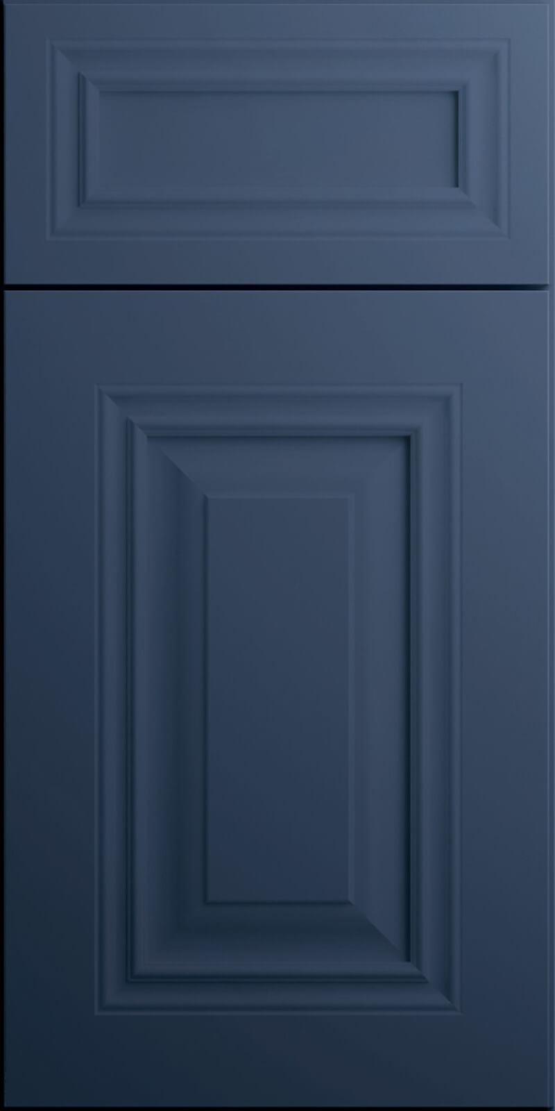 Quick Ship Raised Panel Park Avenue cabinet door by Hart & Sapp in Ocean finish