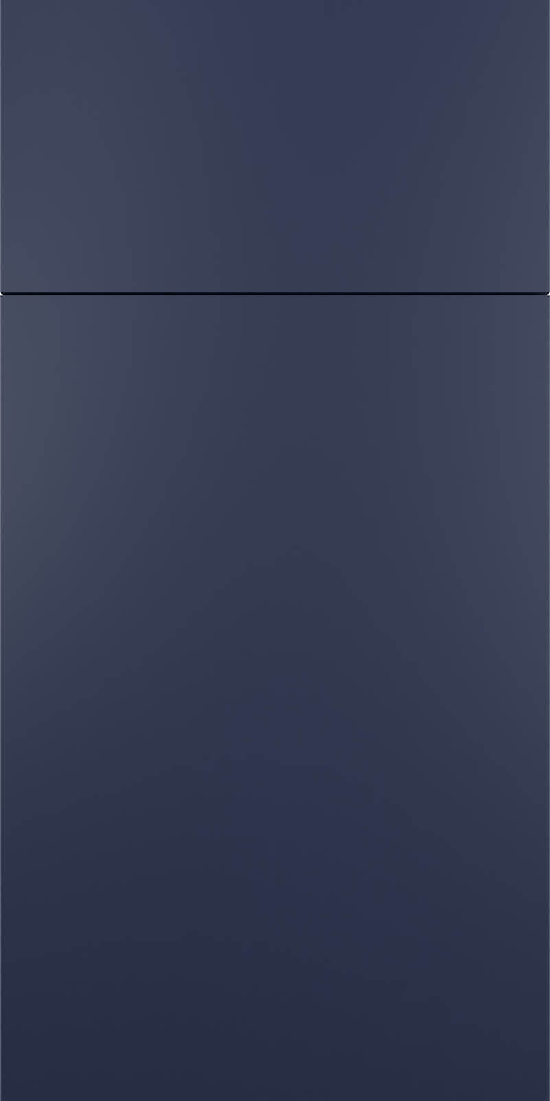 Quick Ship Flat Slab Catalina cabinet door by Hart & Sapp in Azul Marino Matte finish