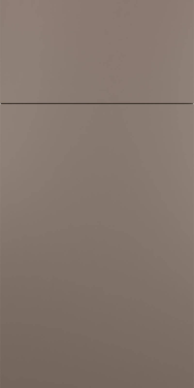 Quick Ship Flat Slab Catalina cabinet door by Hart & Sapp in Basalto Matte finish