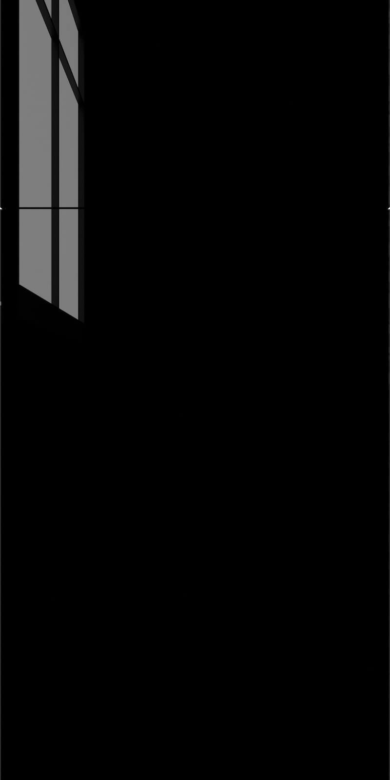 Quick Ship Flat Slab Catalina cabinet door by Hart & Sapp in Black Gloss finish