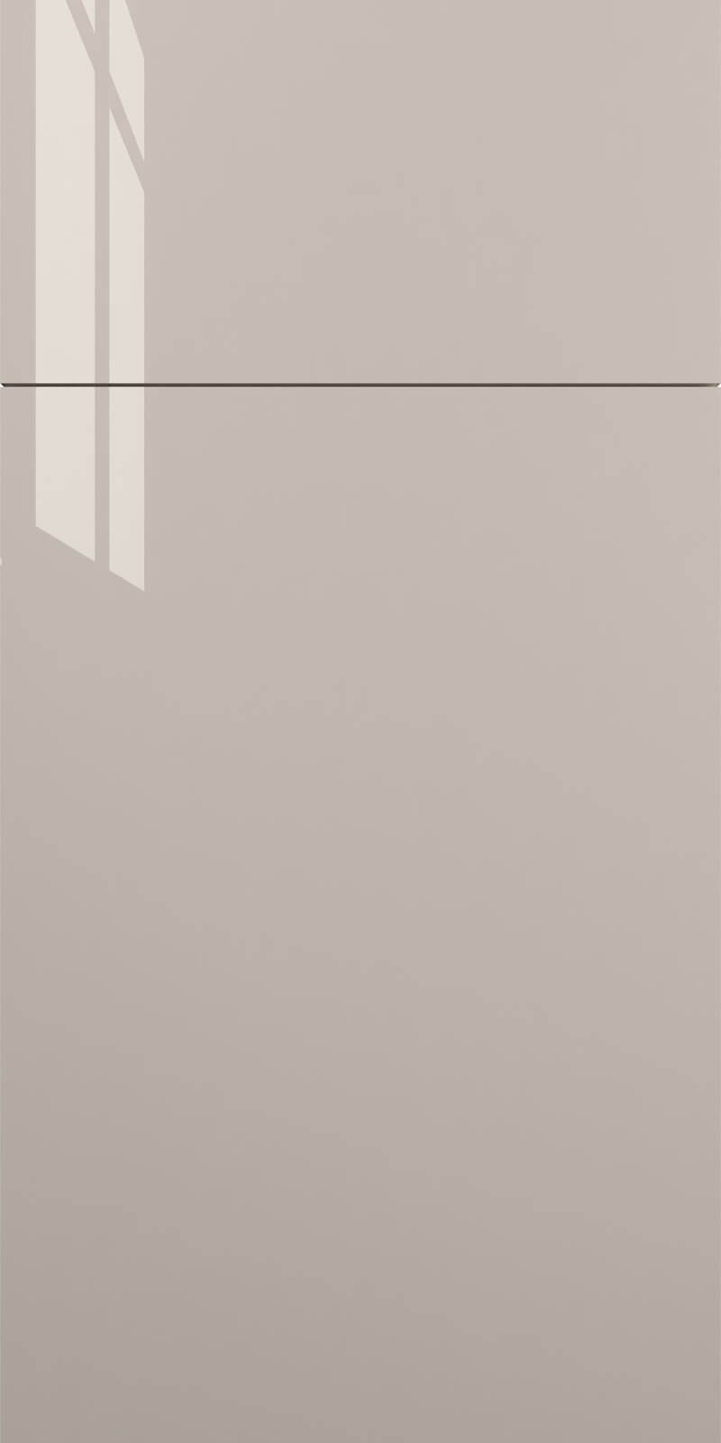 Quick Ship Flat Slab Catalina cabinet door by Hart & Sapp in Cashmere Gloss finish