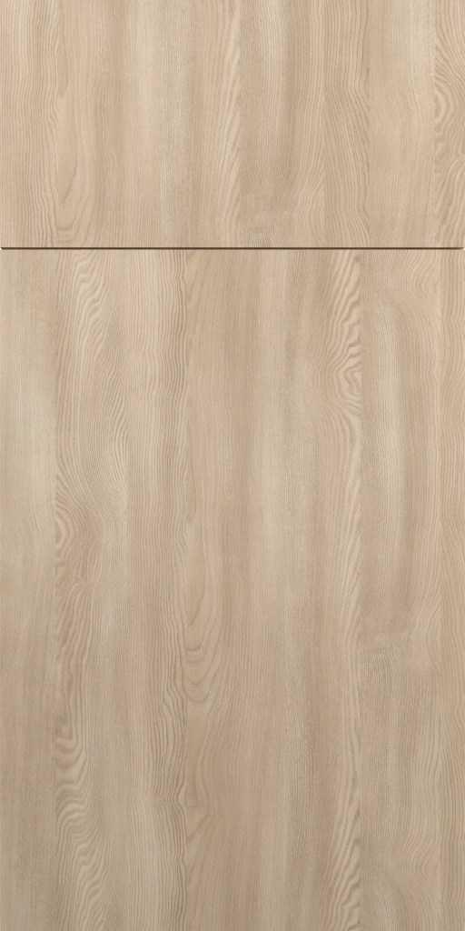 Quick Ship Flat Slab Catalina cabinet door by Hart & Sapp in Como Ash 2 finish