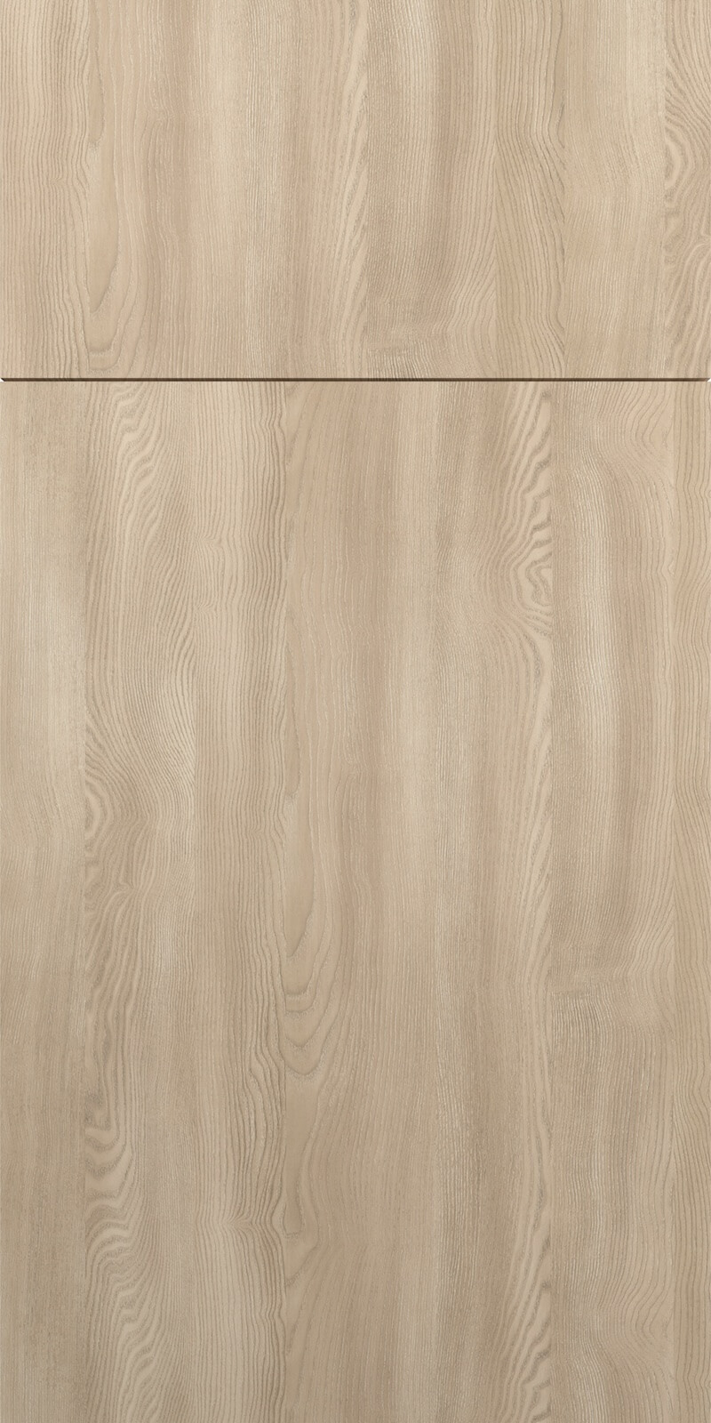 Quick Ship Flat Slab Catalina cabinet door by Hart & Sapp in Como Ash 2 finish