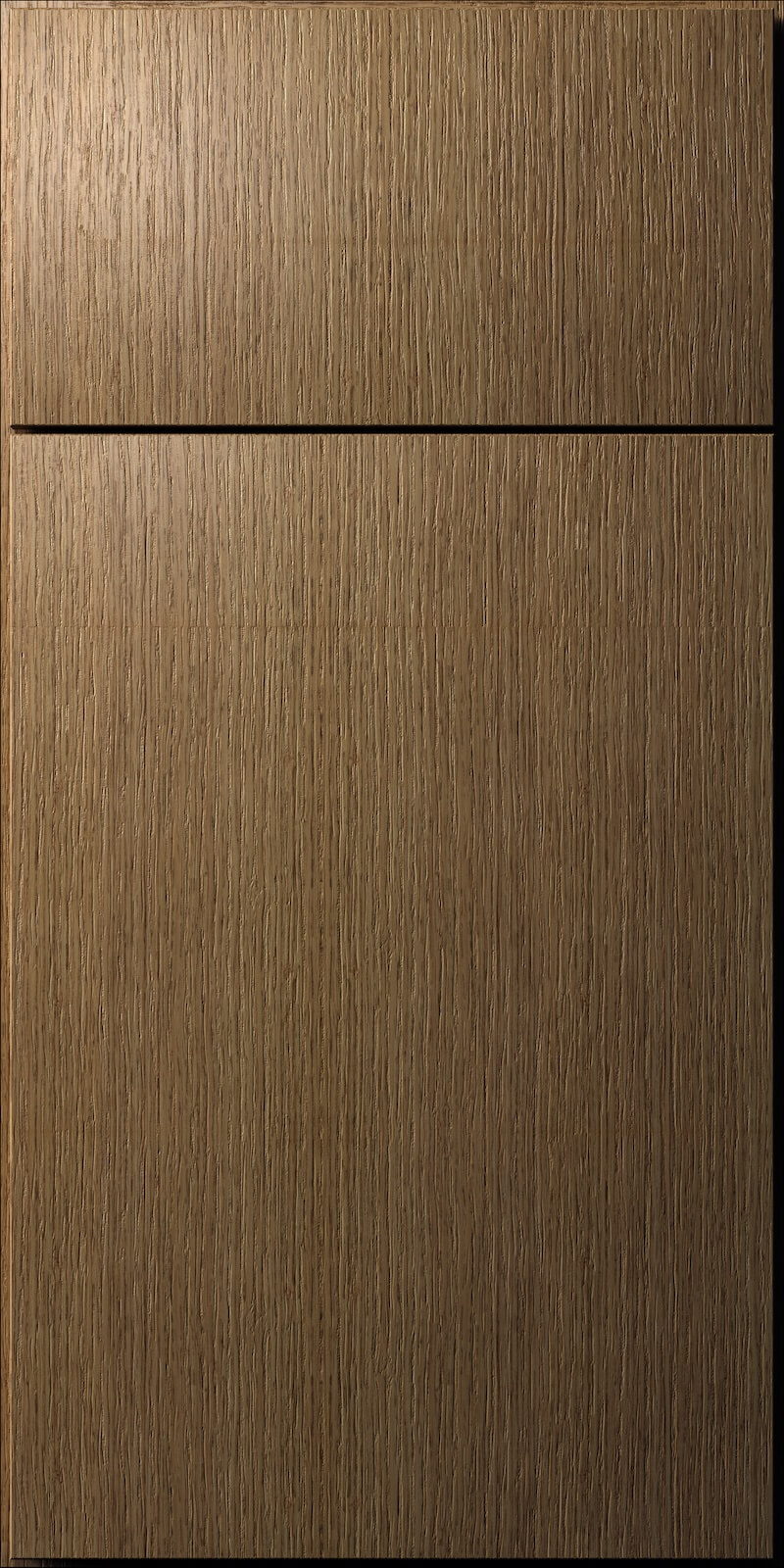 Quick Ship Flat Slab Luxe cabinet door by Hart & Sapp in Canyon Oak finish