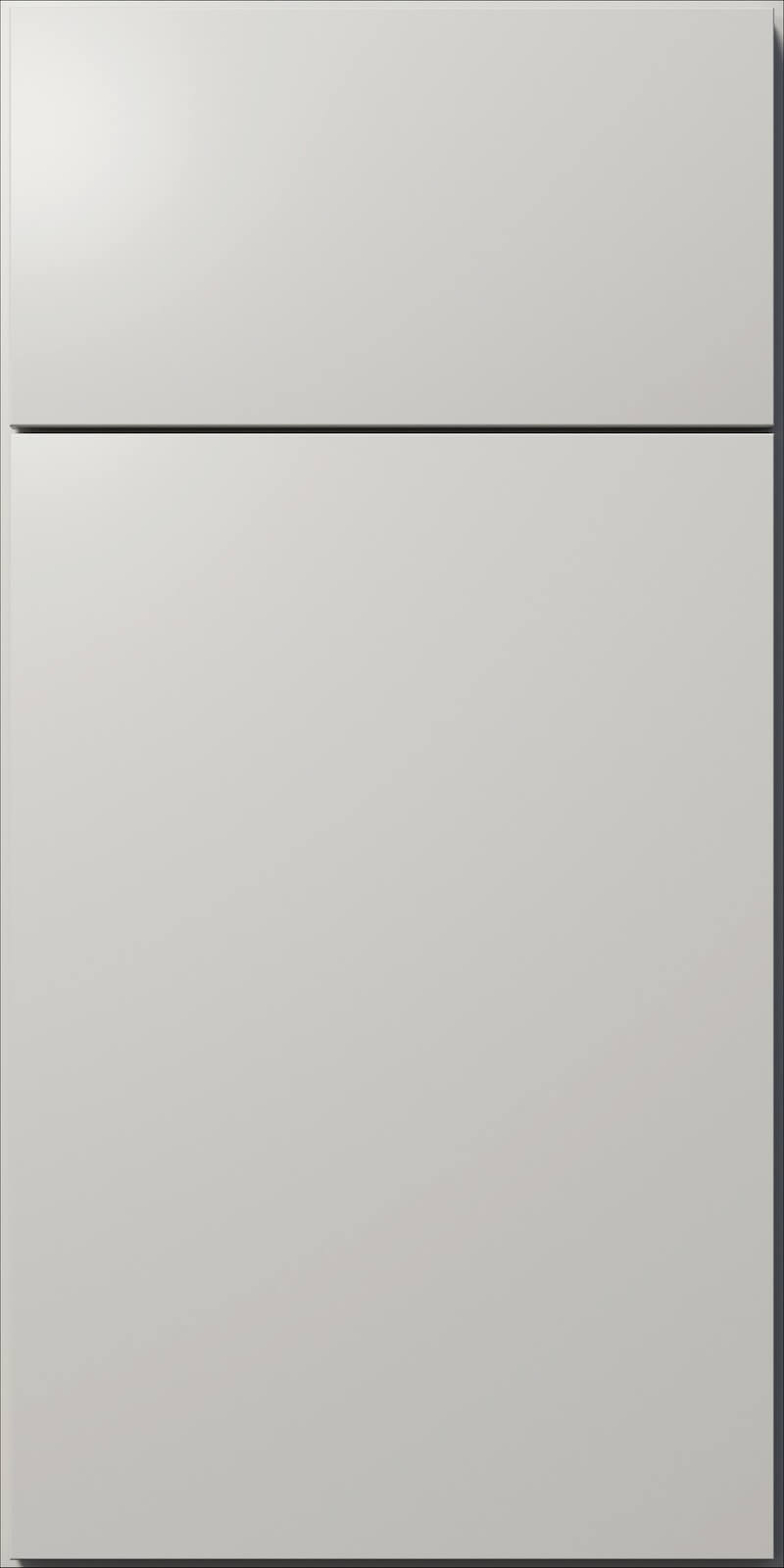 Quick Ship Flat Slab Luxe cabinet door by Hart & Sapp in Cloud White finish