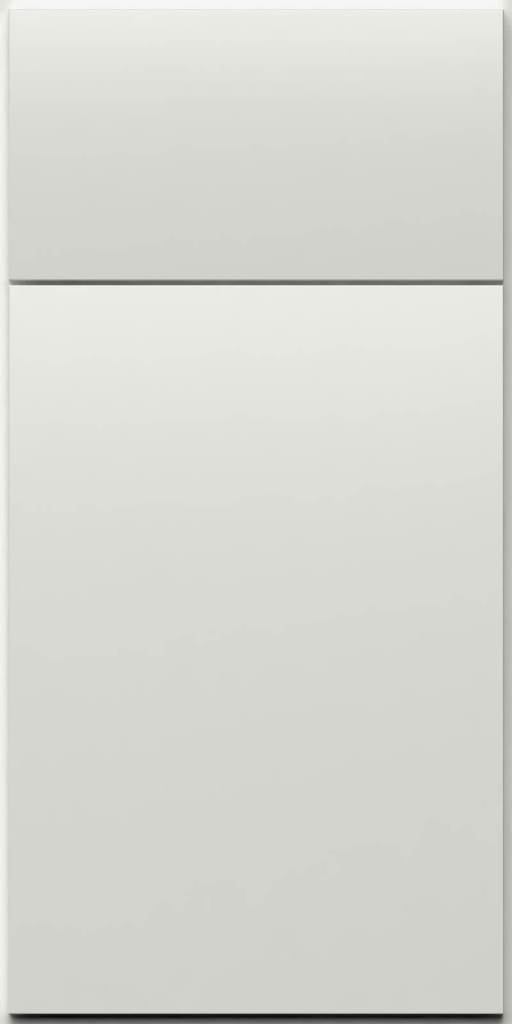 Quick Ship Flat Slab Luxe cabinet door by Hart & Sapp in Frost finish