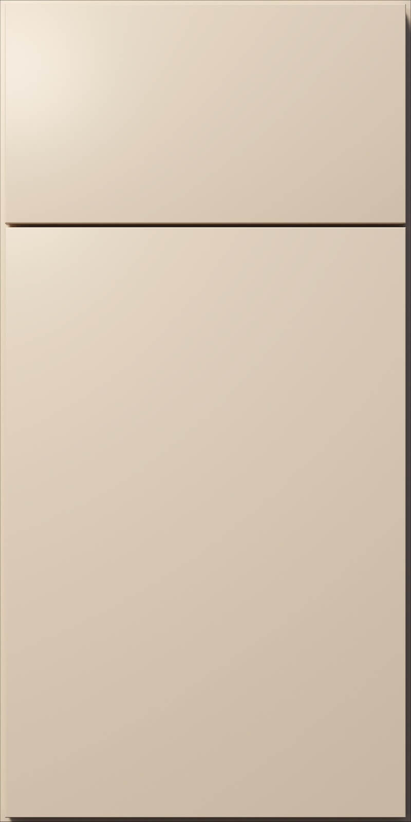 Quick Ship Flat Slab Luxe cabinet door by Hart & Sapp in Macadamia Beige finish