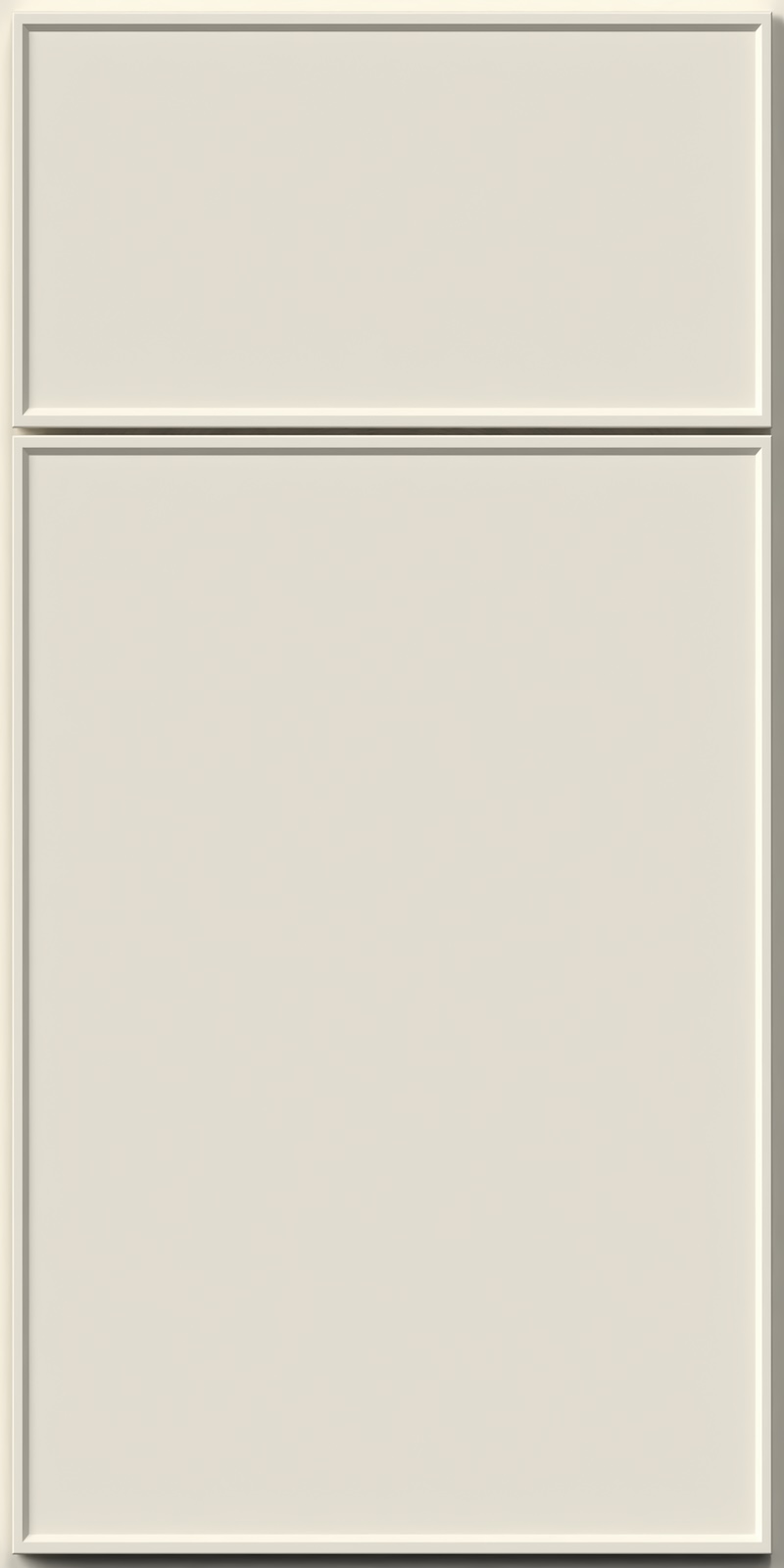 Quick Ship Thin Frame Echo cabinet door by Hart & Sapp in Dove finish