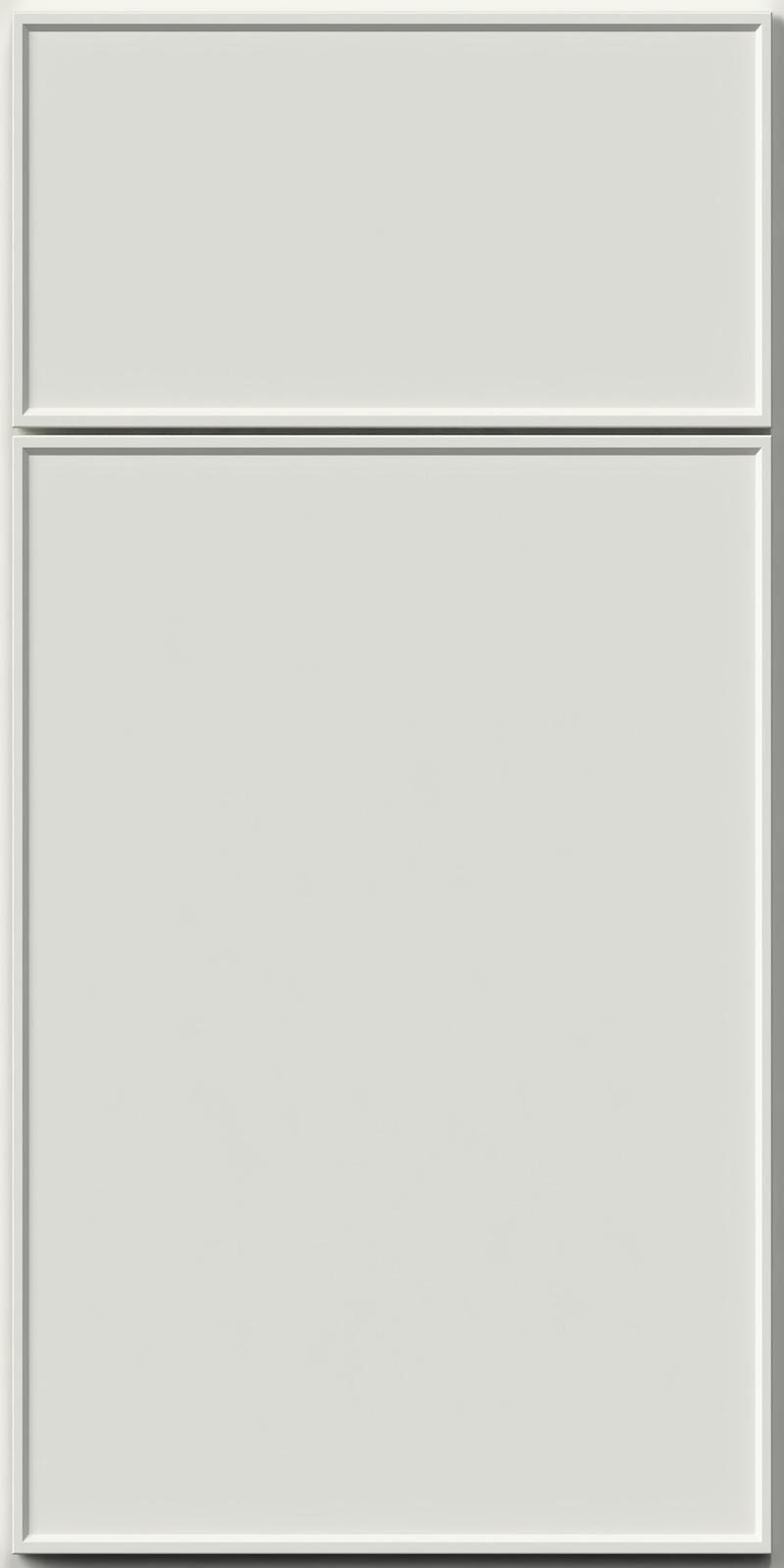 Quick Ship Thin Frame Echo cabinet door by Hart & Sapp in Frost finish