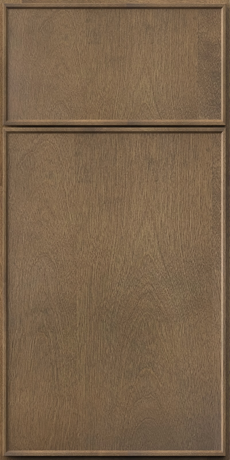 Quick Ship Thin Frame Echo cabinet door by Hart & Sapp in Mocha finish