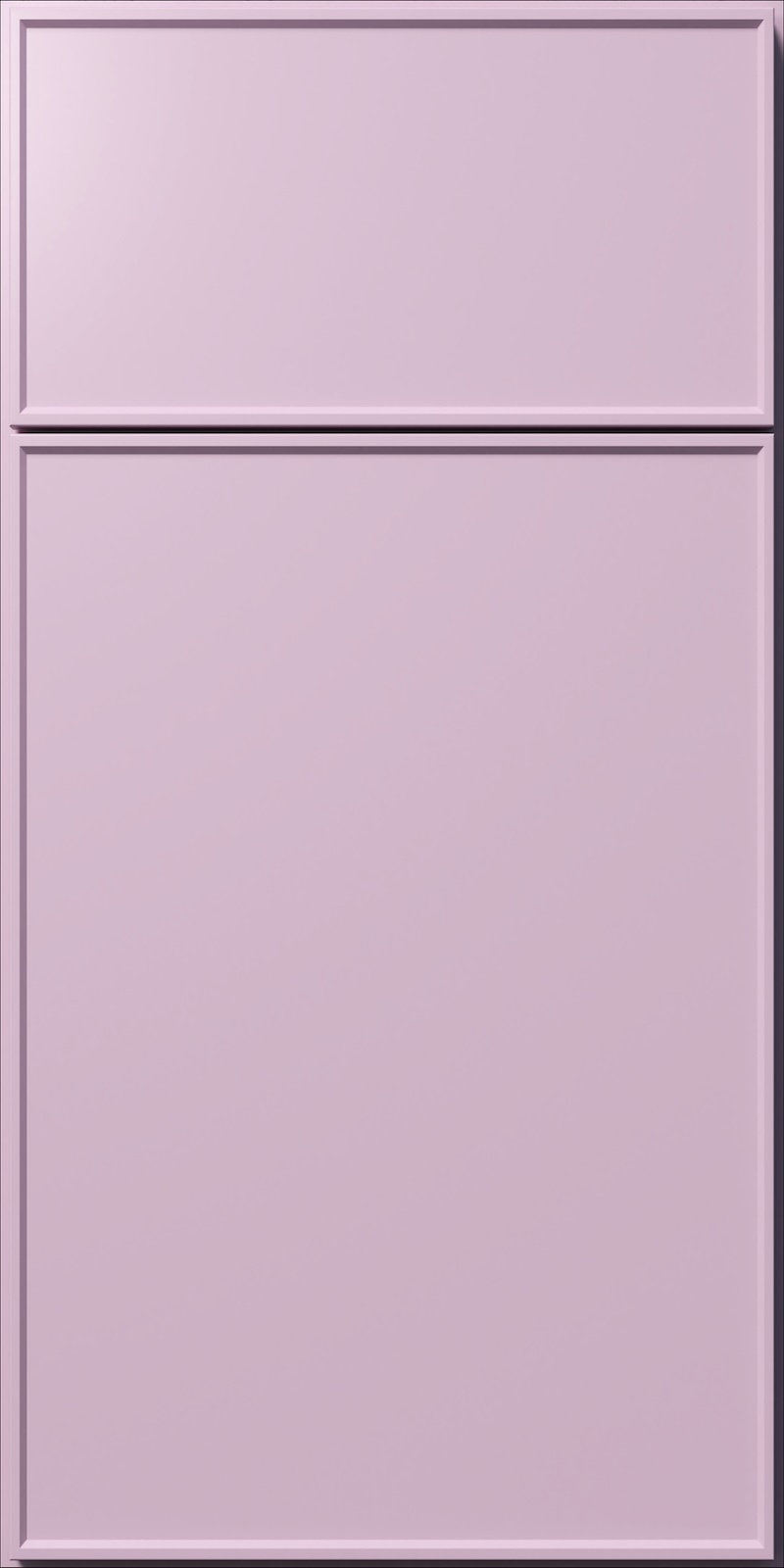 Quick Ship Thin Frame Echo cabinet door by Hart & Sapp in Orchid Purple finish