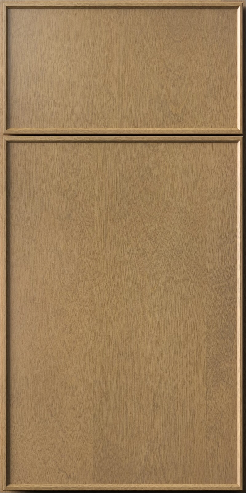 Quick Ship Thin Frame Echo cabinet door by Hart & Sapp in Timber finish