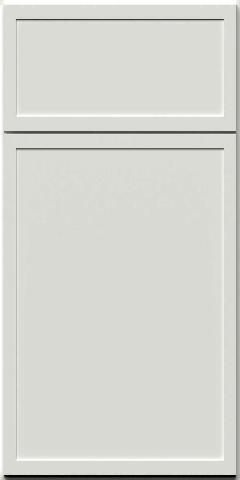 Quick Ship Thin Frame Luna cabinet door by Hart & Sapp in Frost finish