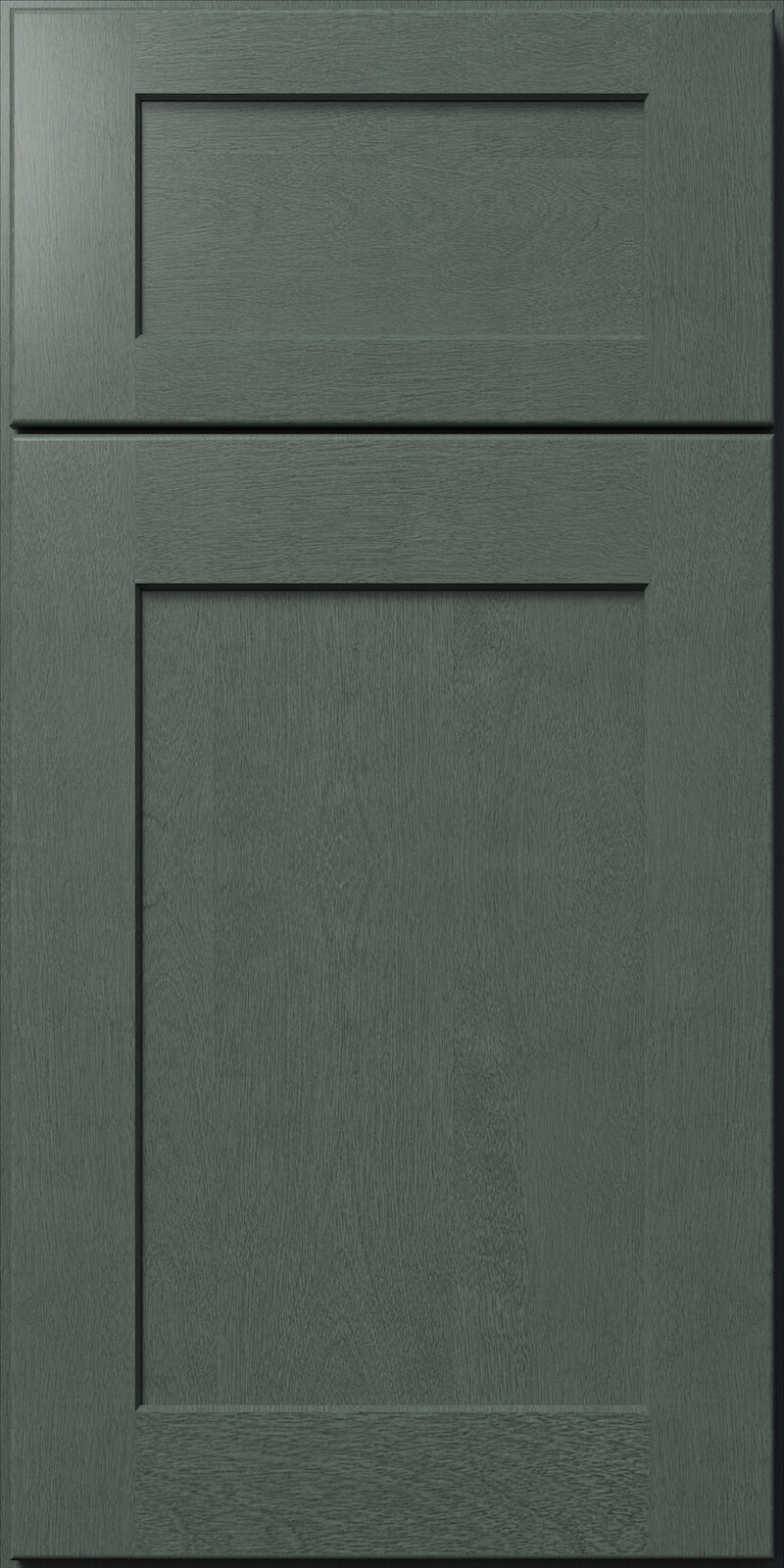 Quick Ship Shaker Square Galaxy cabinet door by Hart & Sapp in Dark Aqua finish
