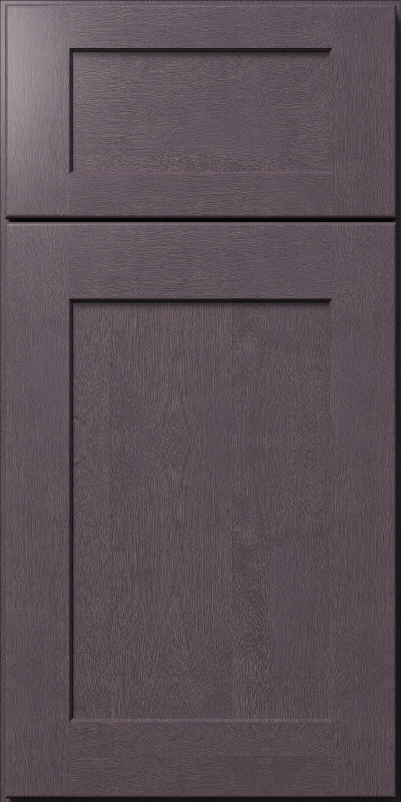 Quick Ship Shaker Square Galaxy cabinet door by Hart & Sapp in Elderberry finish