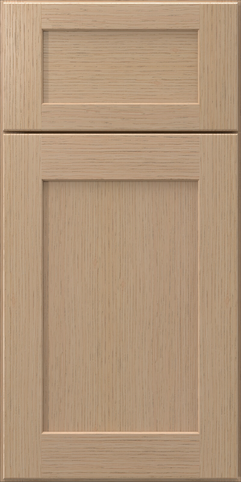Quick Ship Shaker Square Galaxy cabinet door by Hart & Sapp in Natural Oak finish